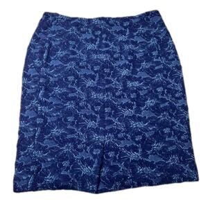 Lysse Brocade Knit Pencil Skirt M Stretch Midi Bodycon Whimsygoth Academia